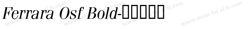 Ferrara Osf Bold字体转换